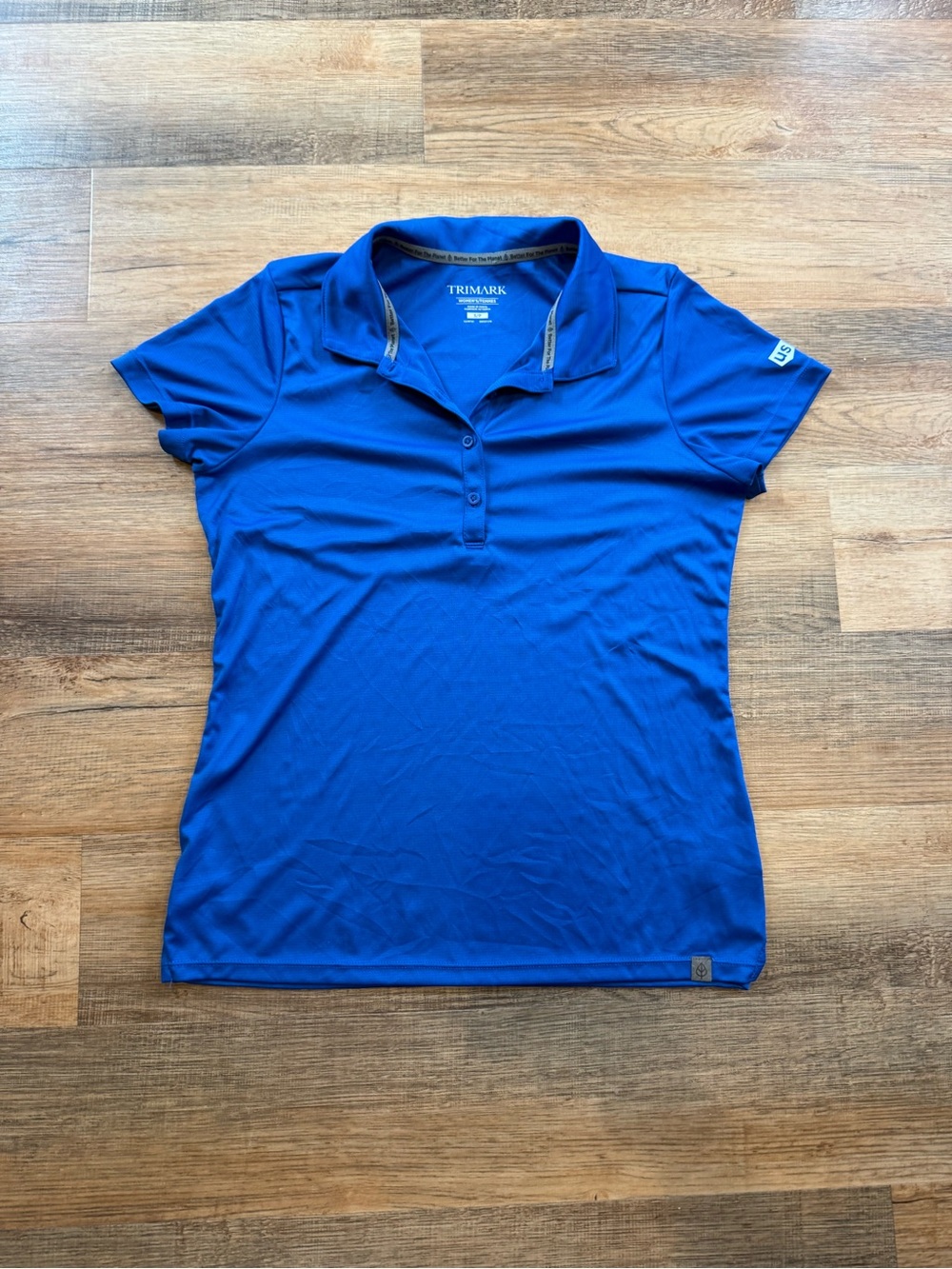Women's Short Sleeve Polo in Royal Blue